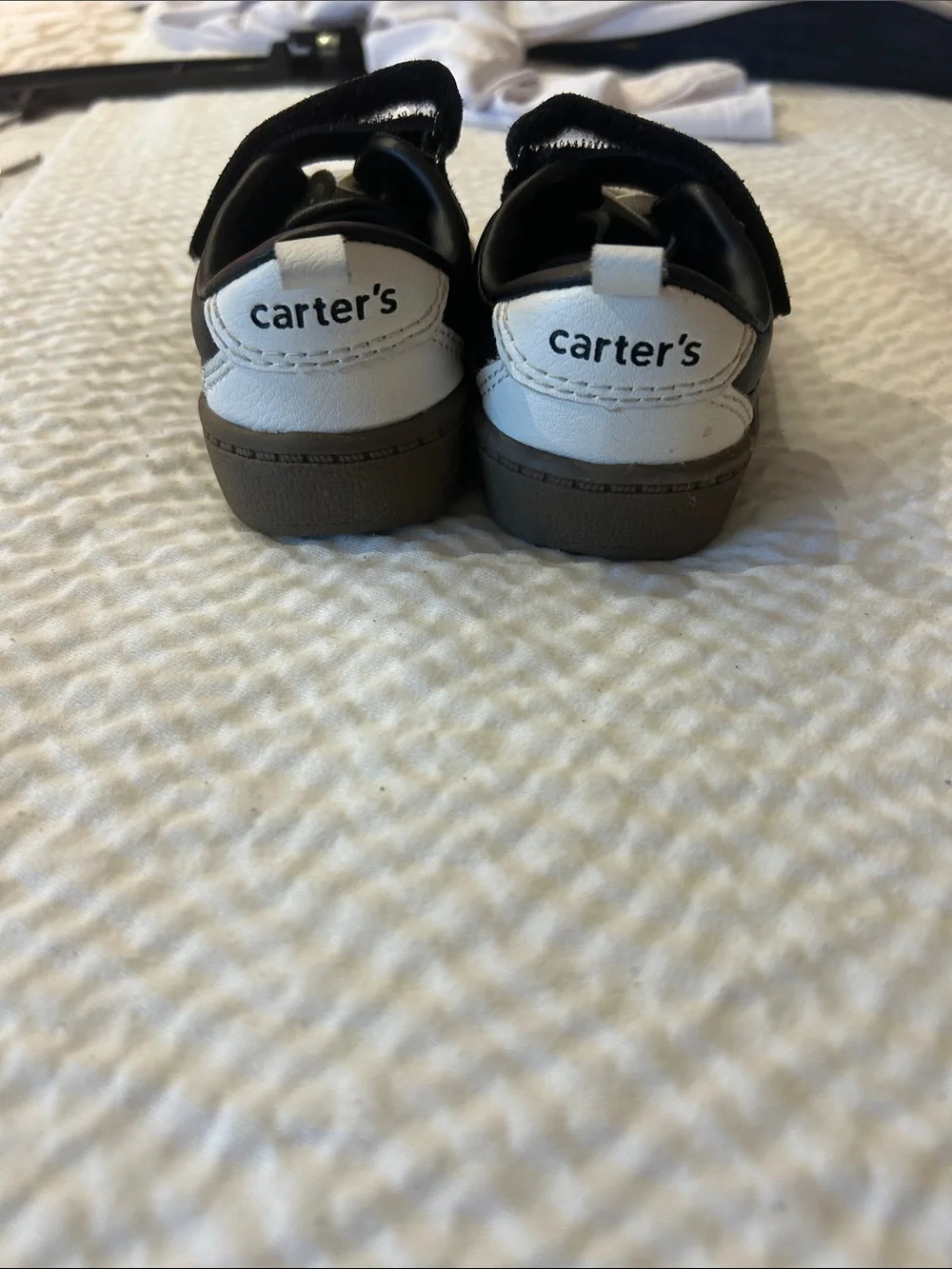 Carter's Black Kids Sneakers with White Laces
